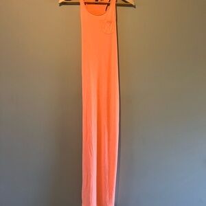 H&M Sleeveless Coral Maxi Dress